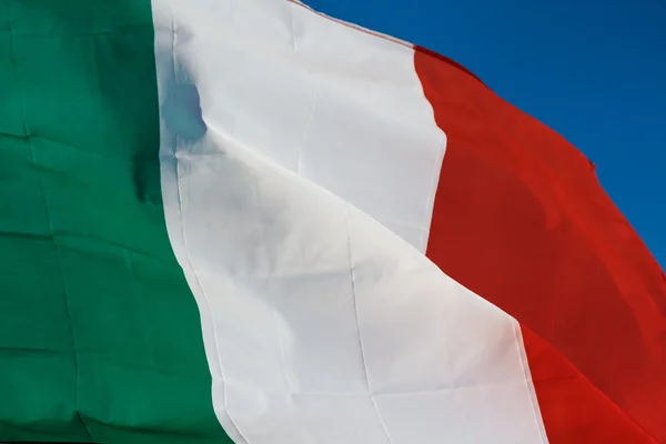Флаг Италии крупным планом — стоковое фото