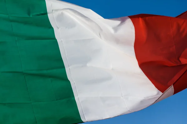 Флаг Италии крупным планом — стоковое фото