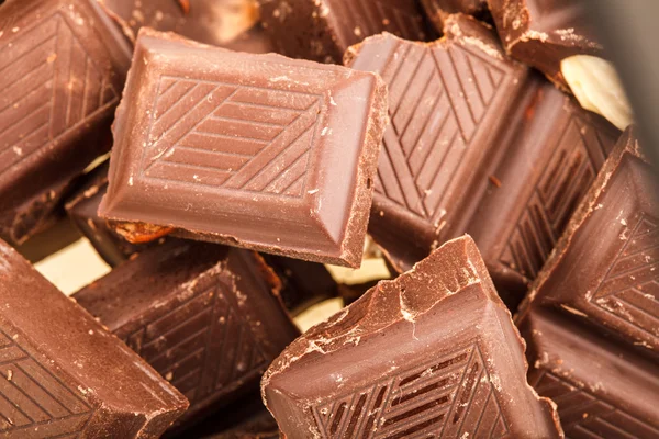 Trasig chokladkaka — Stockfoto