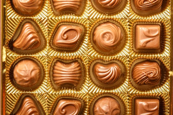 Variété pralines au chocolat — Photo