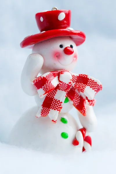 Muñeco de nieve agitando la mano —  Fotos de Stock