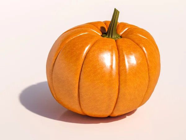 Halloween pumpa på vit — Stockfoto