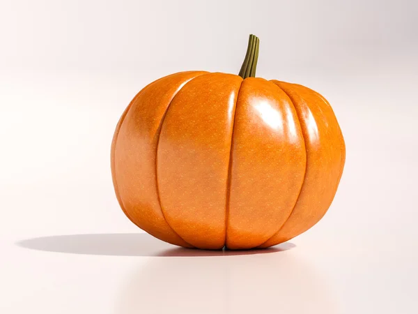 Halloween pumpa på vit — Stockfoto