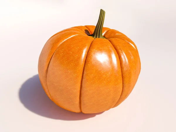 Halloween pumpa på vit — Stockfoto