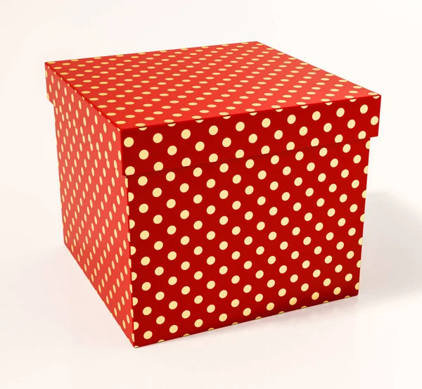Červená dárková krabice Stock Snímky