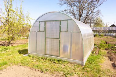 Modern Polycarbonate Greenhouse clipart