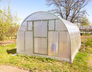 Modern Polycarbonate Greenhouse clipart