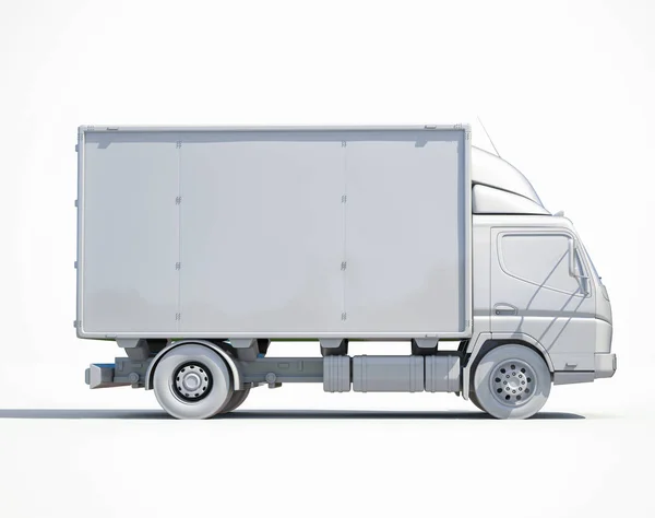 Icône de camion de livraison blanche 3d — Photo