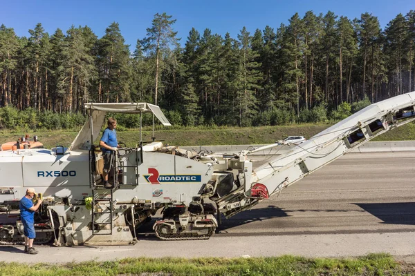 Sommar Road reparation — Stockfoto