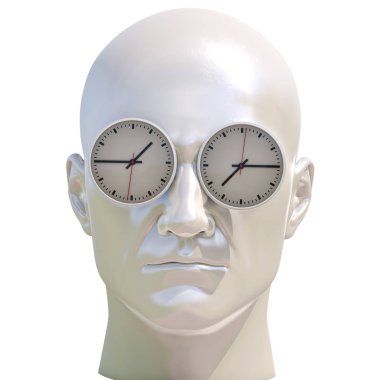 Zaman kavramı 3d çizim