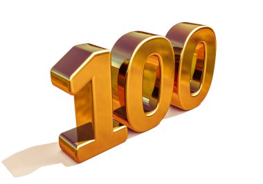 Altın 3d 100 yıldönümü kayıt