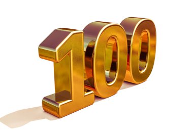 Altın 3d 100 yıldönümü kayıt
