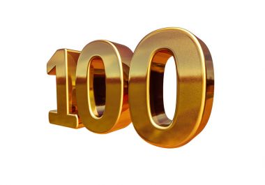 Altın 3d 100 yıldönümü kayıt