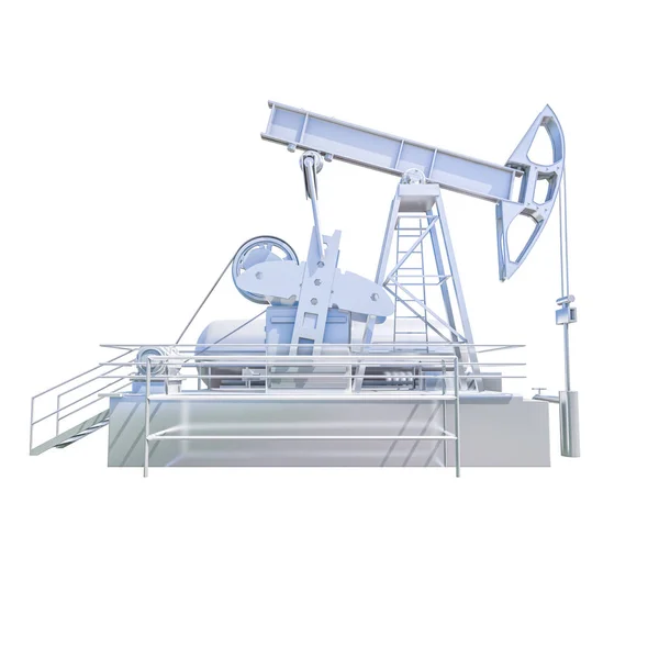 ISOLATED Oil Drilling Rig on White Background — Stock Photo, Image
