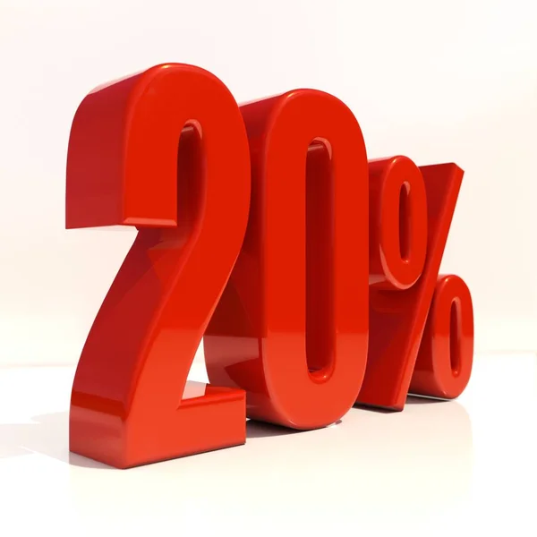 Sinal de 20% — Fotografia de Stock