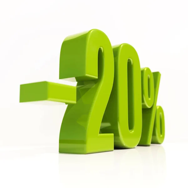20 Percent Sign — Stock Photo, Image
