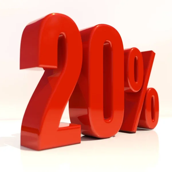 Segno del 20% — Foto Stock