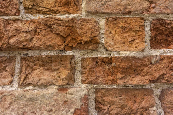 Distressed Wall With Broken Bricks Texture — Stock Photo, Image