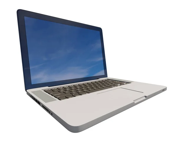 Laptop com tela em branco — Fotografia de Stock