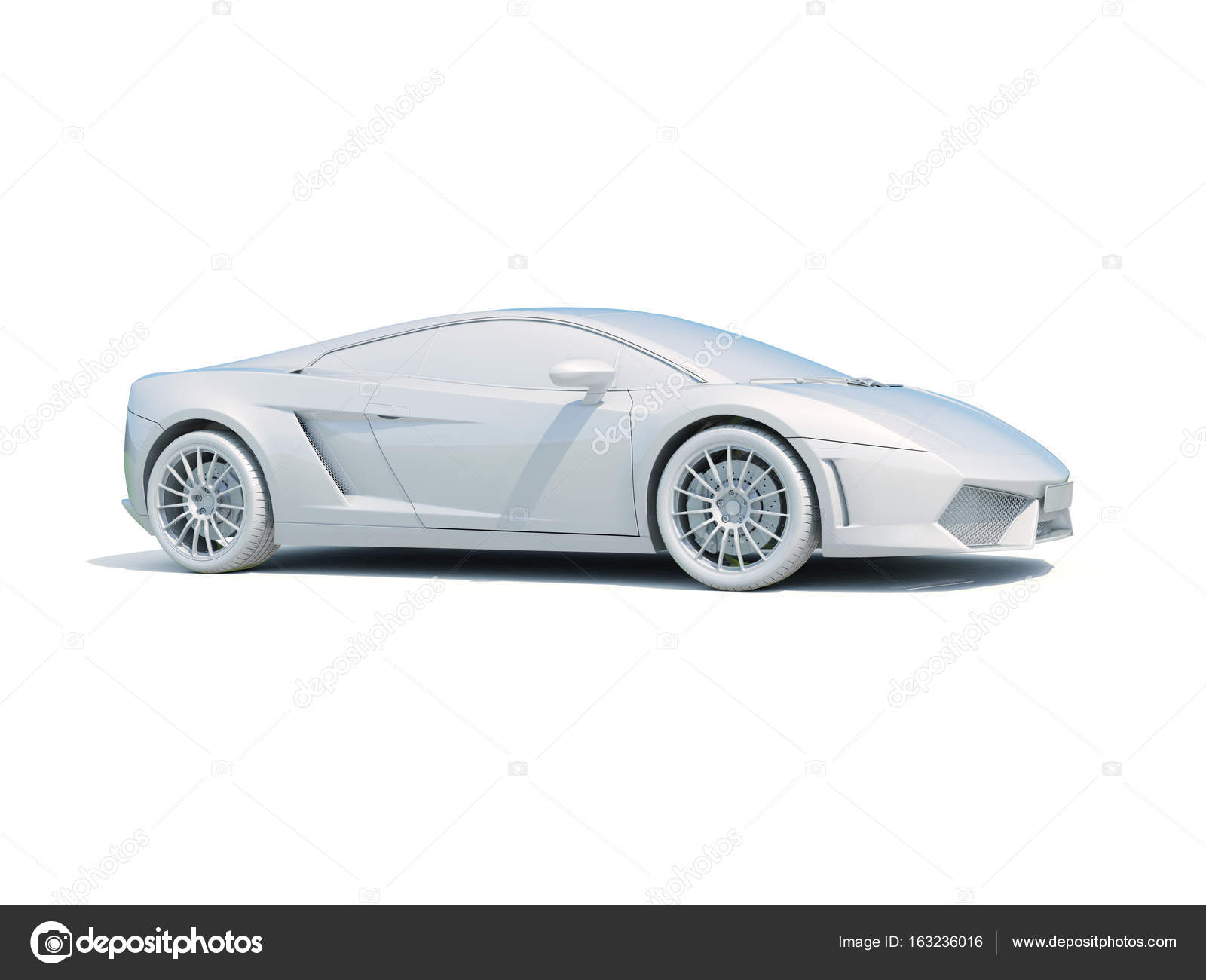 3d 汽车白色空白模板—— 库存社论照片© Supertrooper #163235642, image size:1600x1300