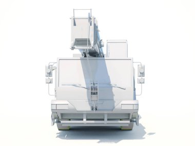 Kamyon vinç monte edilmiş beyaz