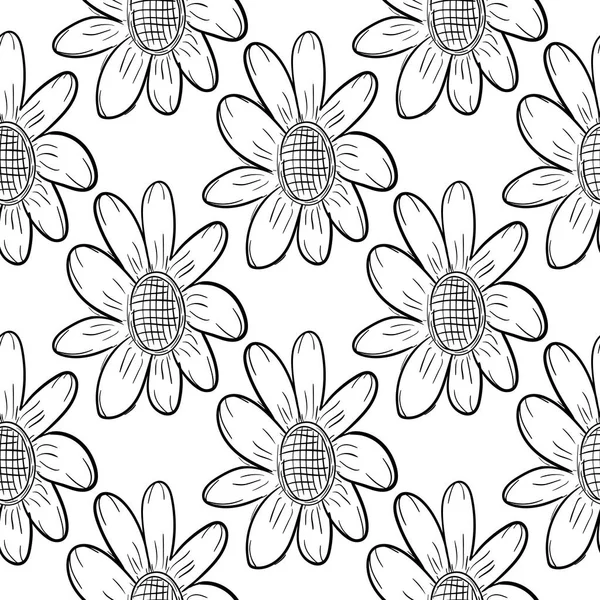 Basit çiçek arka plan el çekilmiş