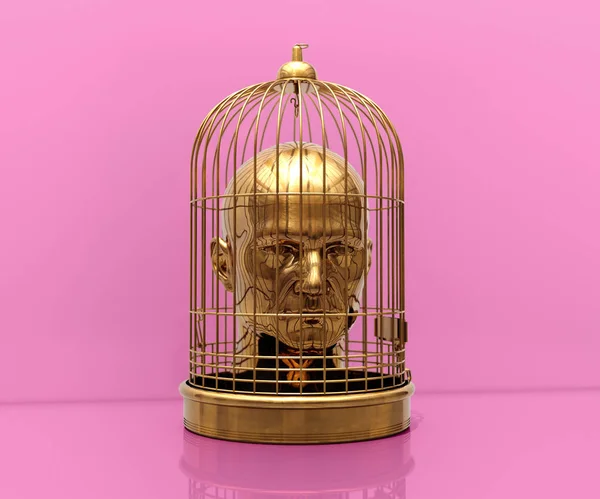 Head in Cage