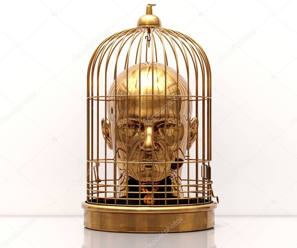 Head in Cage