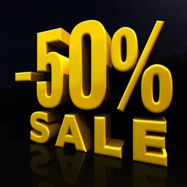 Percent Discount Sign, Sale Up to 50 clipart