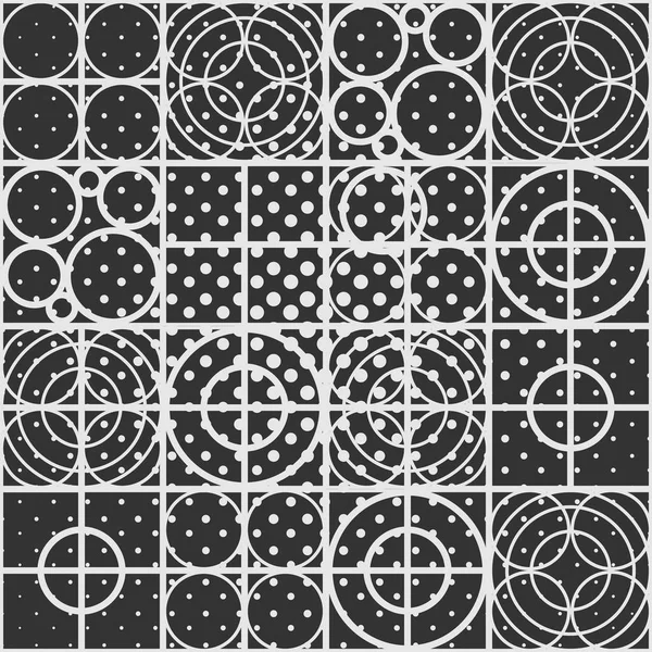 Modèle de cercle géométrique avec effet pointillé — Image vectorielle