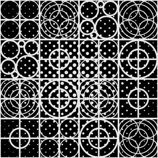 Modèle de cercle géométrique avec effet pointillé — Image vectorielle