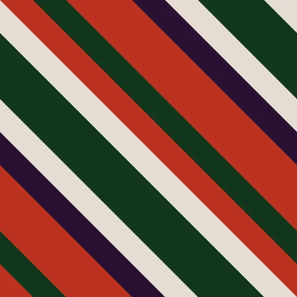 Patrón sin costura de rayas diagonales de Navidad — Archivo Imágenes Vectoriales