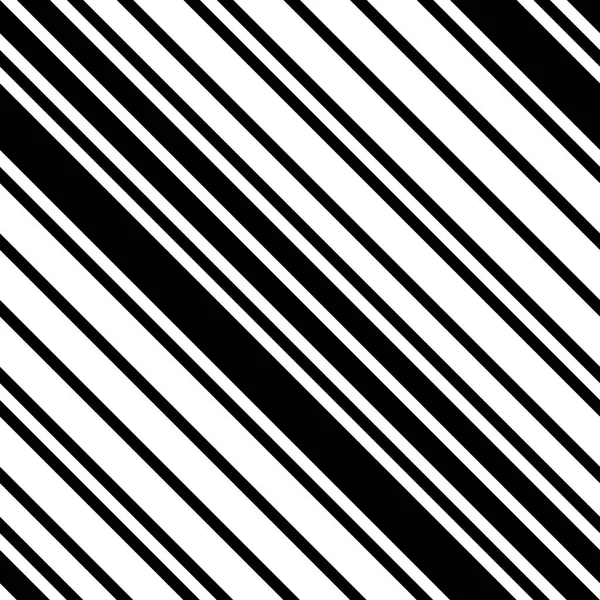 Svart och vit diagonalt randiga sömlösa mönster — Stock vektor