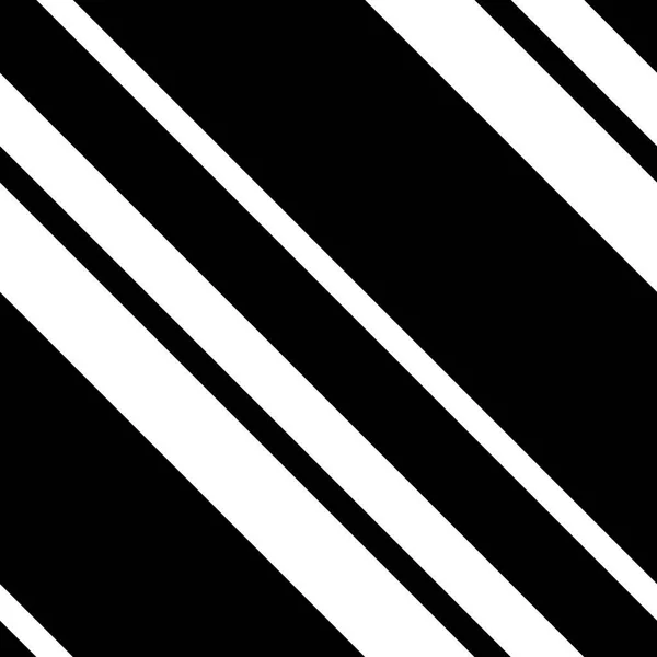 Schwarz-weiße diagonal gestreifte nahtlose Muster — Stockvektor