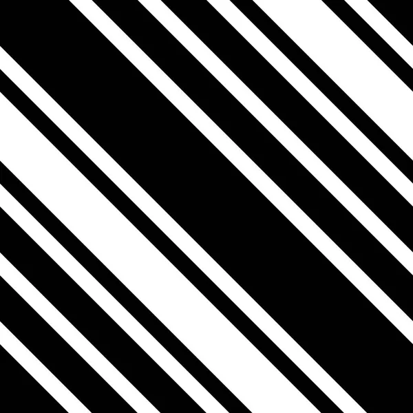 Diagonale Black and White Striped naadloze Pattern — Stockvector