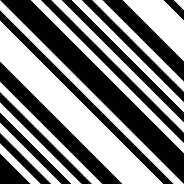 Diagonale Black and White Striped naadloze Pattern — Stockvector