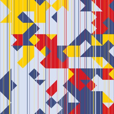 Üçgenler Retro arka plan