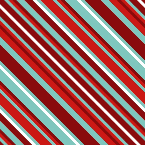 Modèle sans couture rayé diagonale de Noël — Image vectorielle