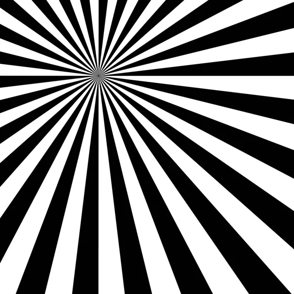 Modèle soleil noir et blanc Sunburst — Image vectorielle