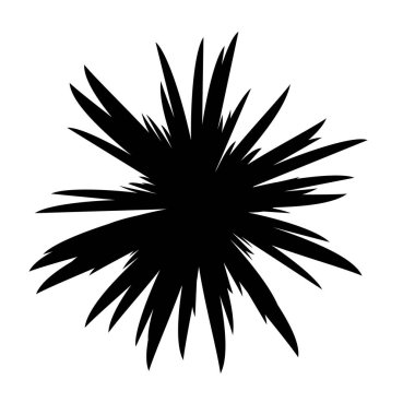 Siyah ve beyaz çiçekler siluet