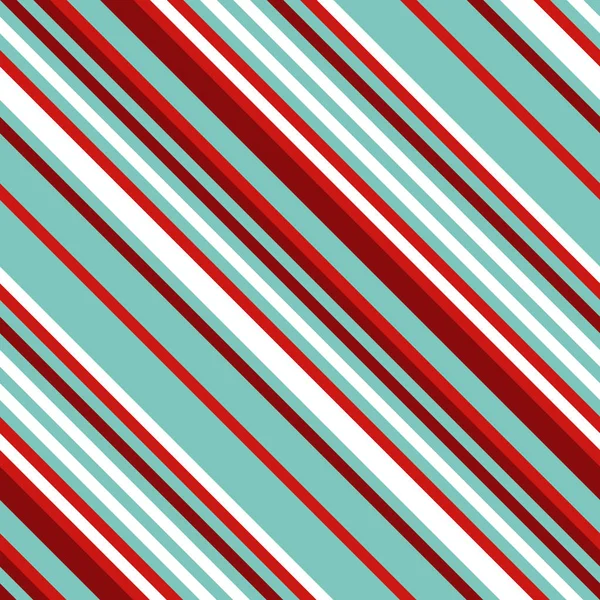 Patrón sin costura de rayas diagonales de Navidad — Vector de stock