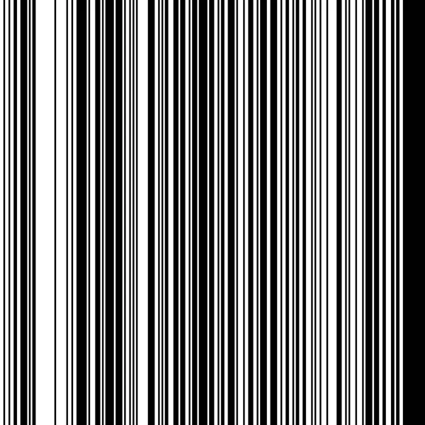 Rayures verticales verticales droites noires et blanches de largeur variable — Image vectorielle