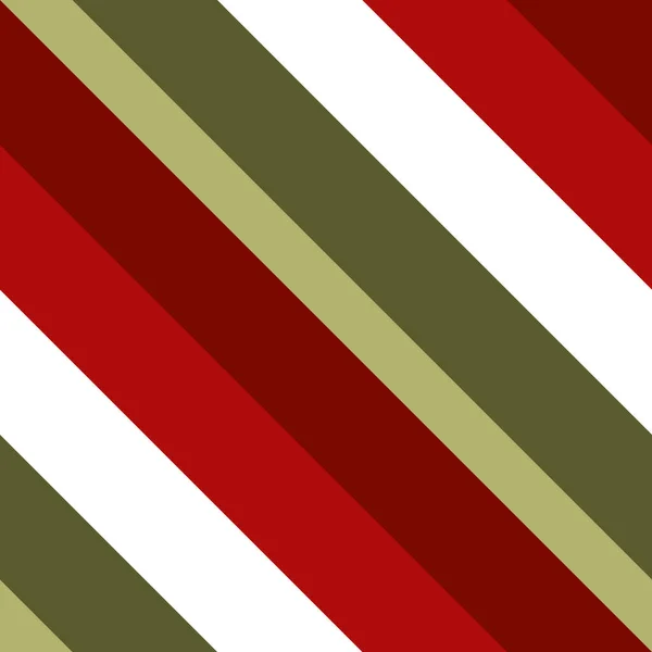 Christmas Diagonal Striped Seamless Pattern — Stock Vector
