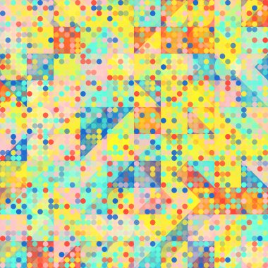 Eğlenceli moda geometrik Pop Art 1980 tarzı desen