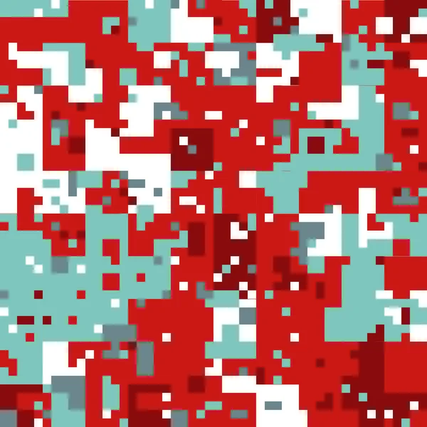 Karácsonyi pixel minta — Stock Vector