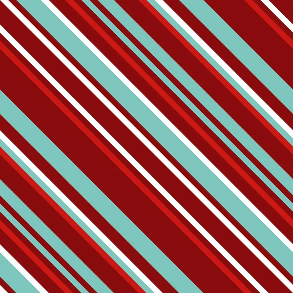 Christmas Diagonal Striped Seamless Pattern — Stock Vector