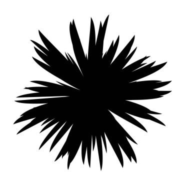 Siyah ve beyaz çiçekler siluet