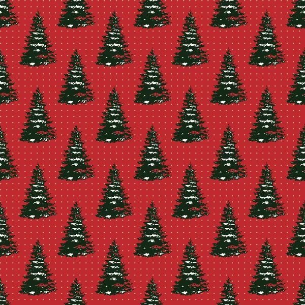 Ağaç ile sorunsuz neşeli Noel şenlikli desen