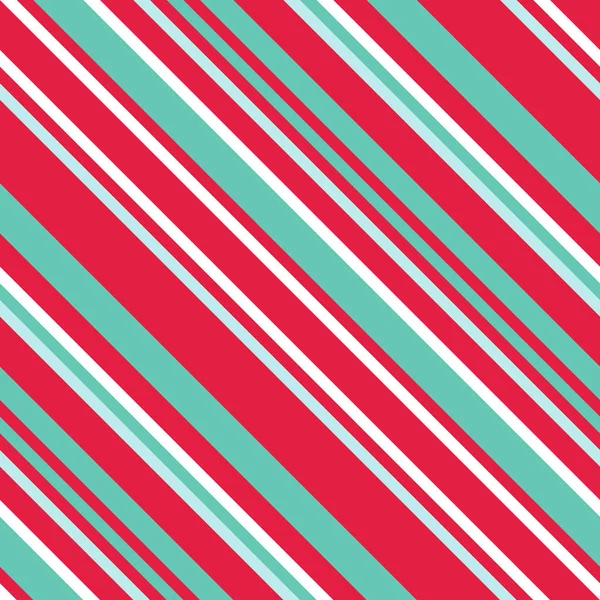 Patrón sin costura de rayas diagonales de Navidad — Vector de stock