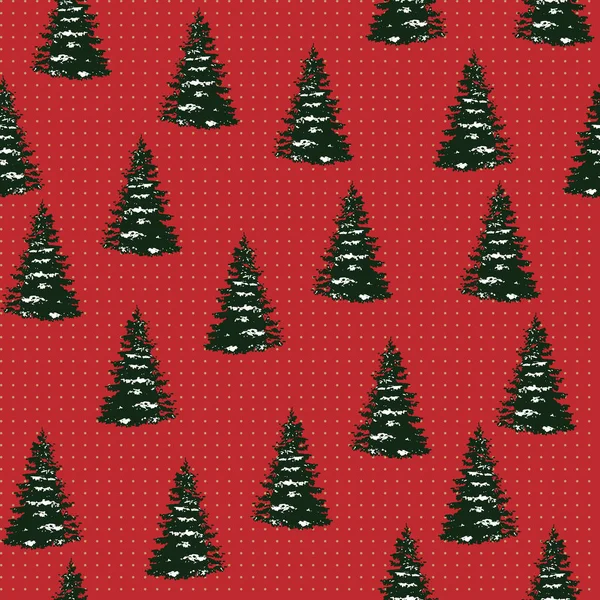 Ağaç ile sorunsuz neşeli Noel şenlikli desen